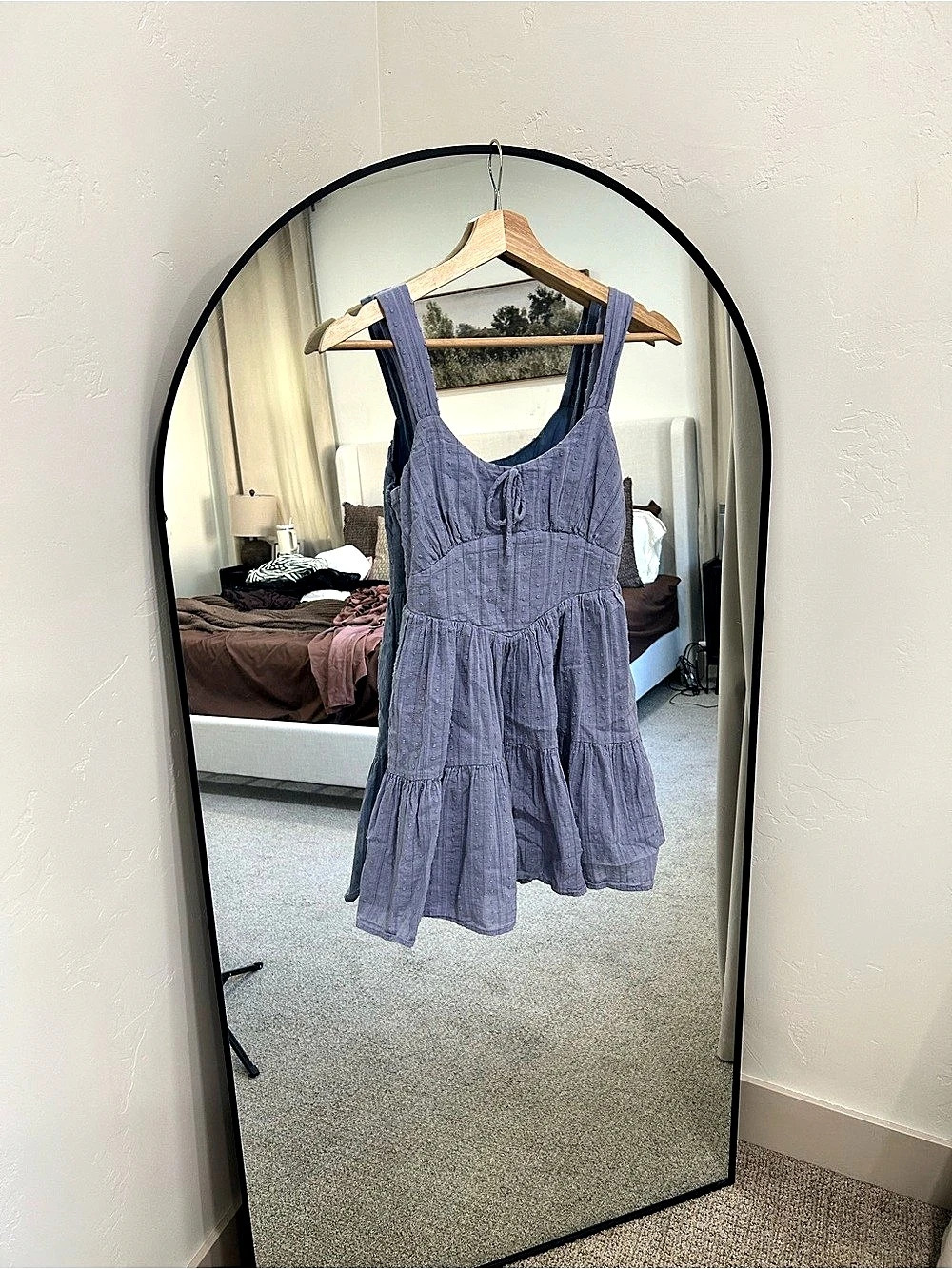 Altard state Mini Eyelet Dress in blue Like New